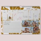 Calendrier photo mural semainier
