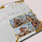 Calendrier photo mural semainier