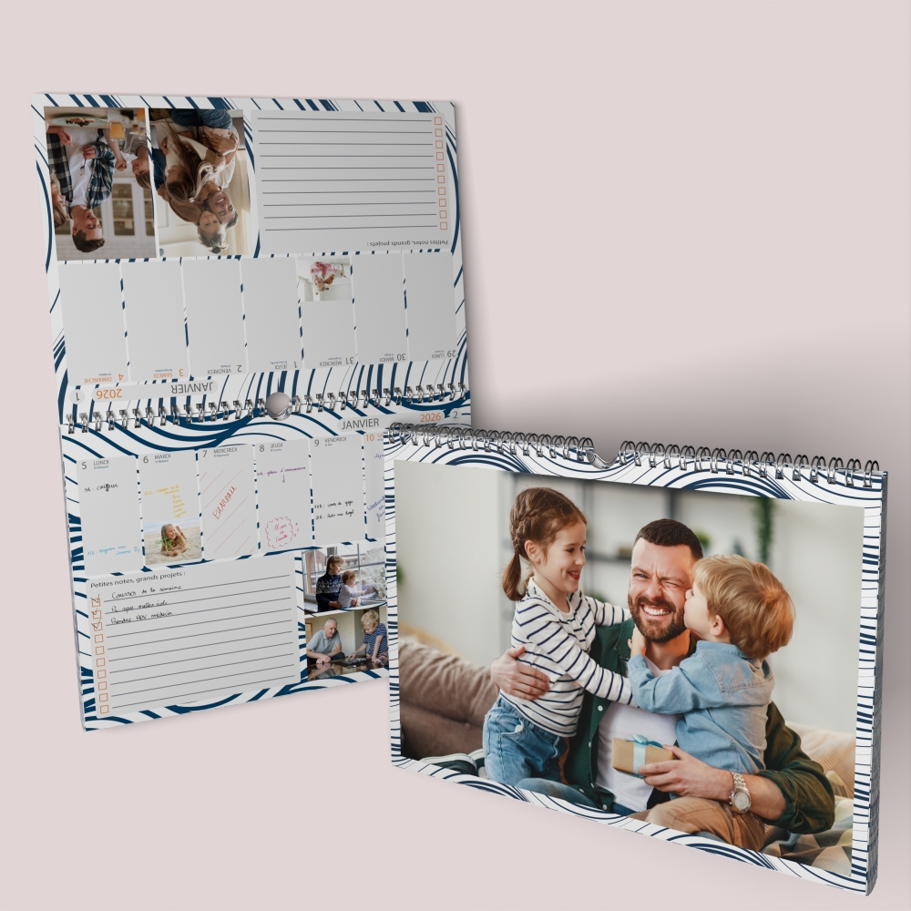 Calendrier photo mural semainier