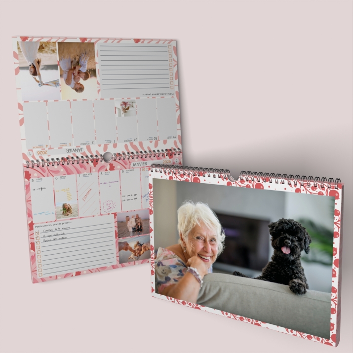 Calendrier photo mural semainier