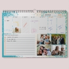 Calendrier photo mural semainier