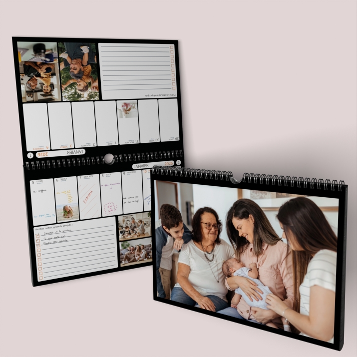 Calendrier photo mural semainier