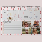 Calendrier photo mural semainier