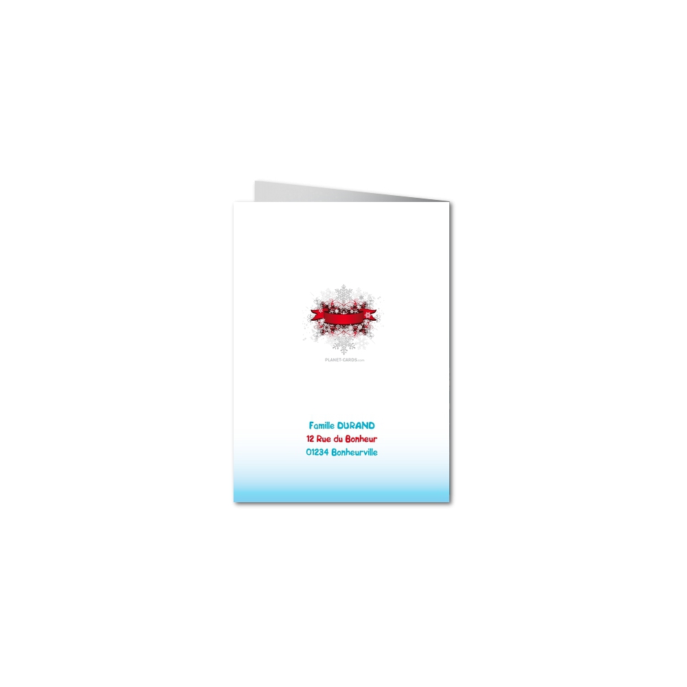 Carte de voeux 2024 personnalisée avec photos