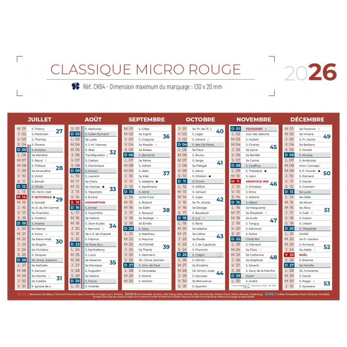Calendrier bancaire