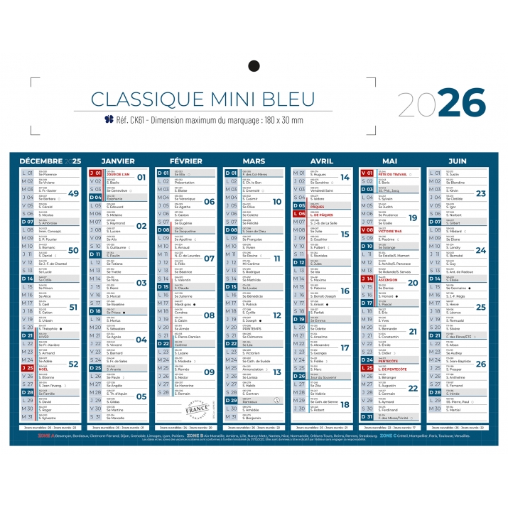 Calendrier bancaire