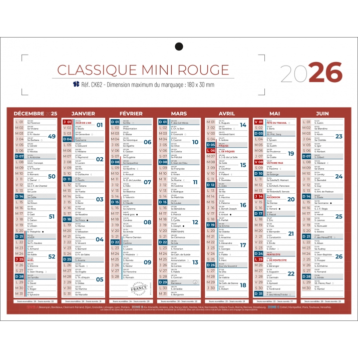 Calendrier bancaire