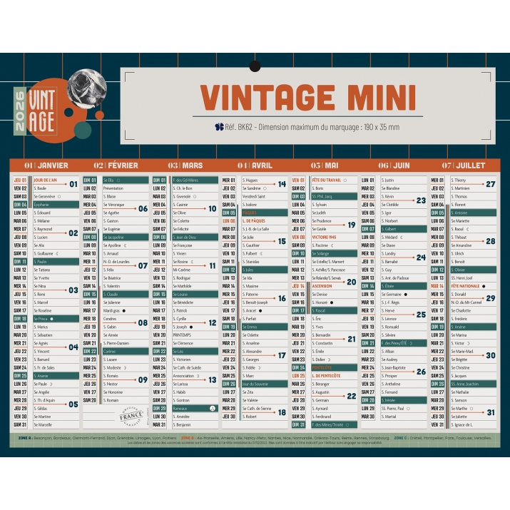 Calendrier bancaire