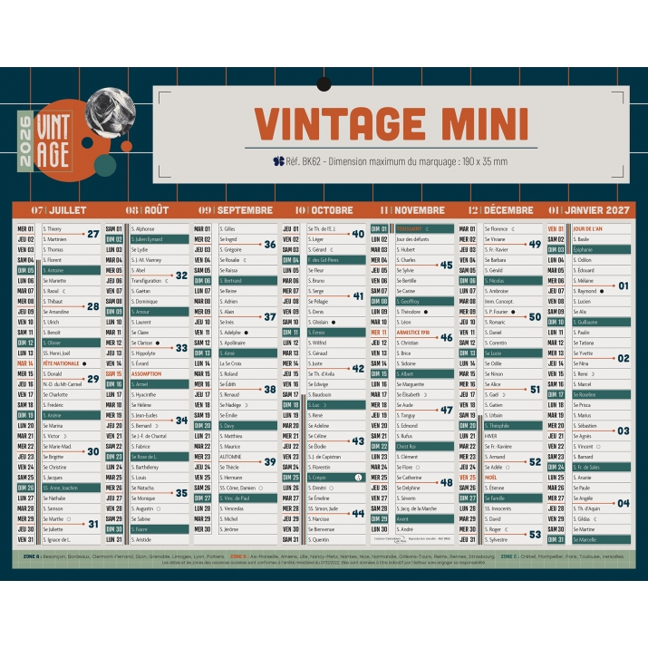 Calendrier bancaire