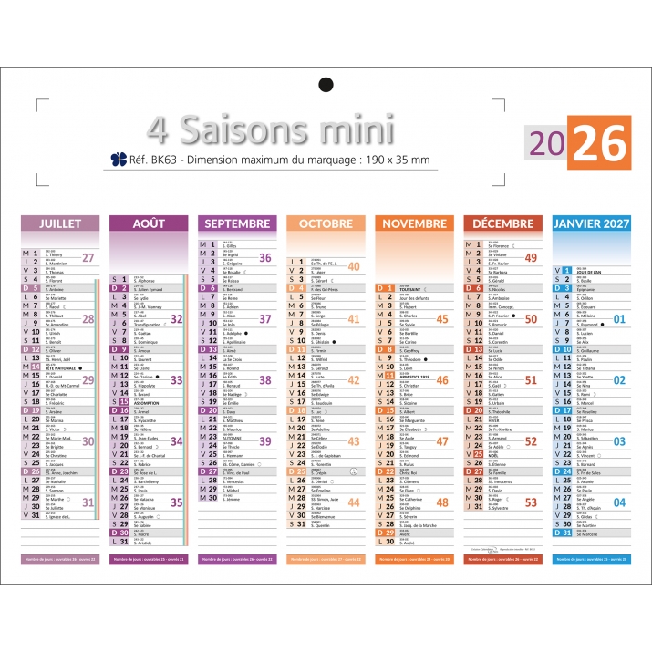 Calendrier bancaire