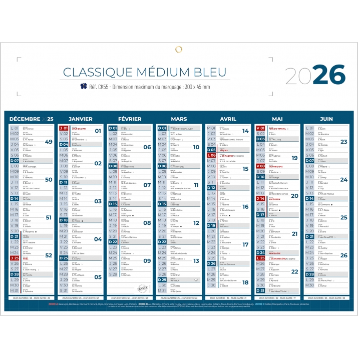 Calendrier bancaire