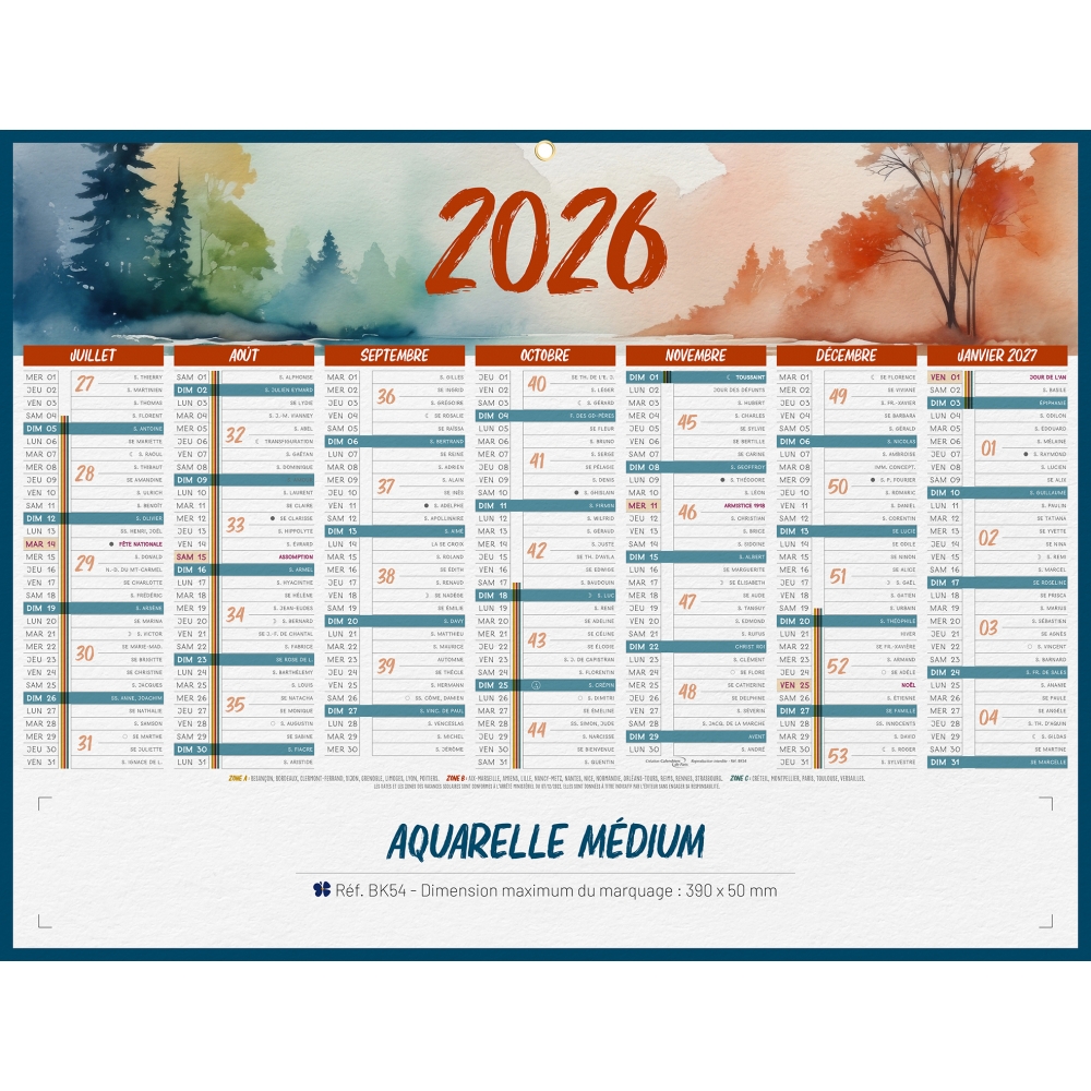 Calendrier bancaire