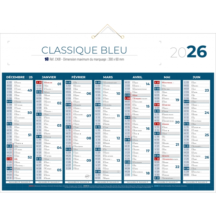 Calendrier bancaire