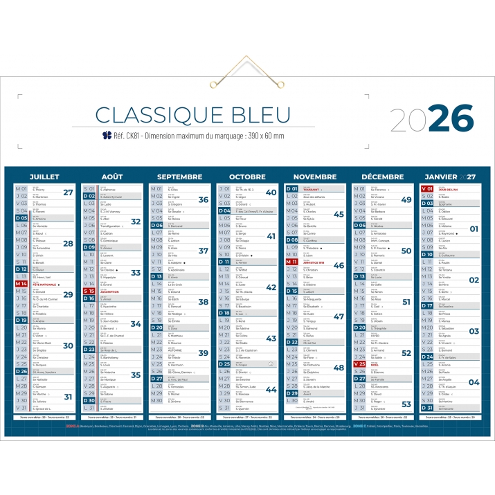 Calendrier bancaire