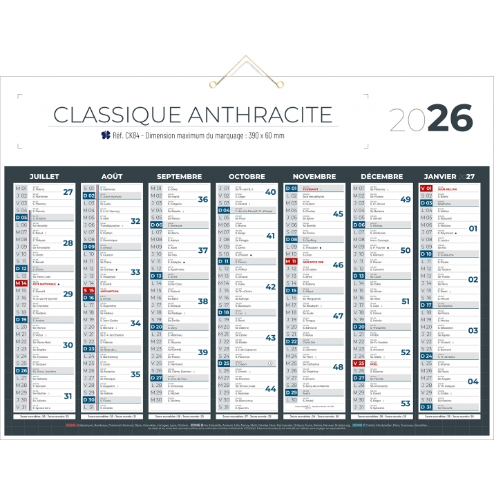 Calendrier bancaire