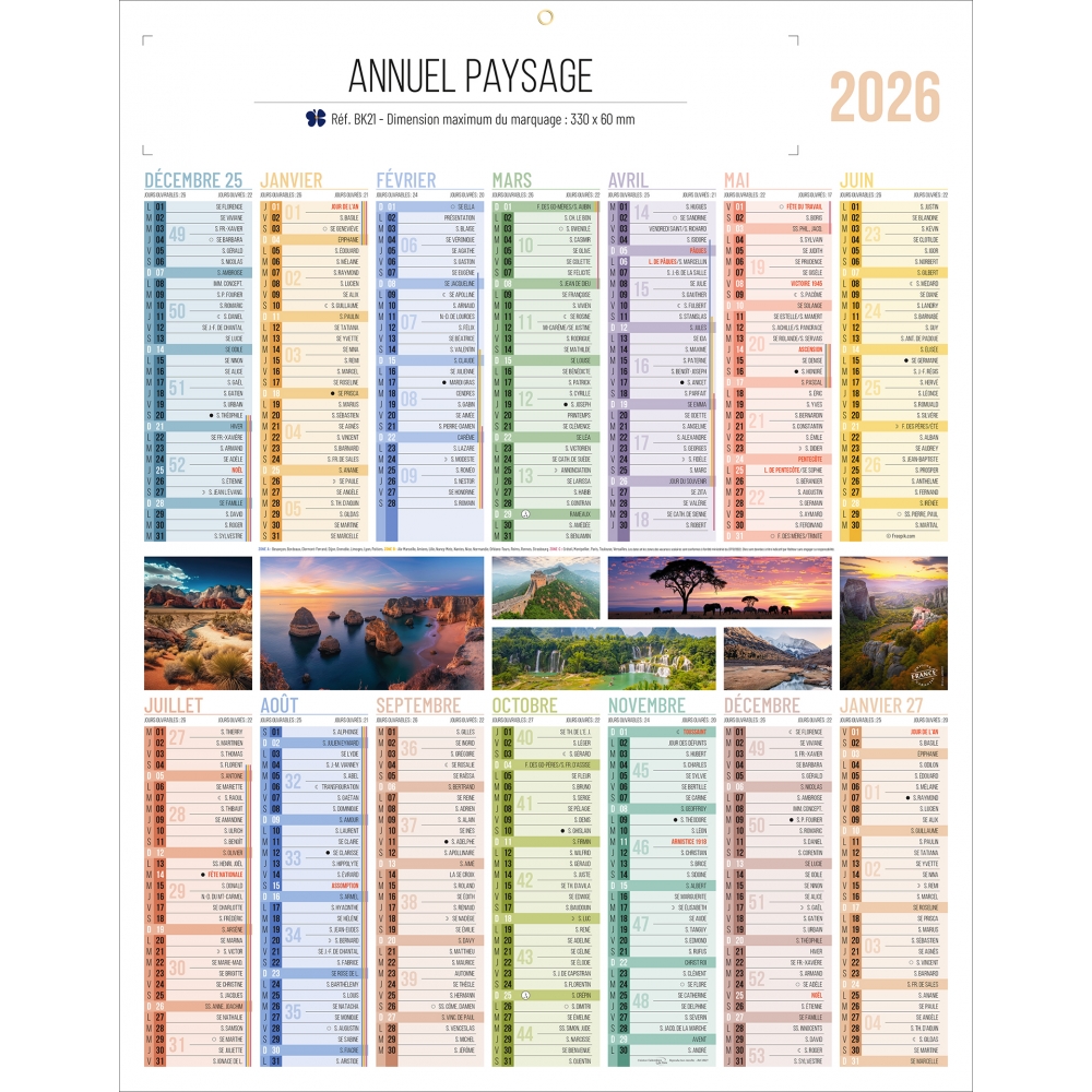 Calendrier bancaire