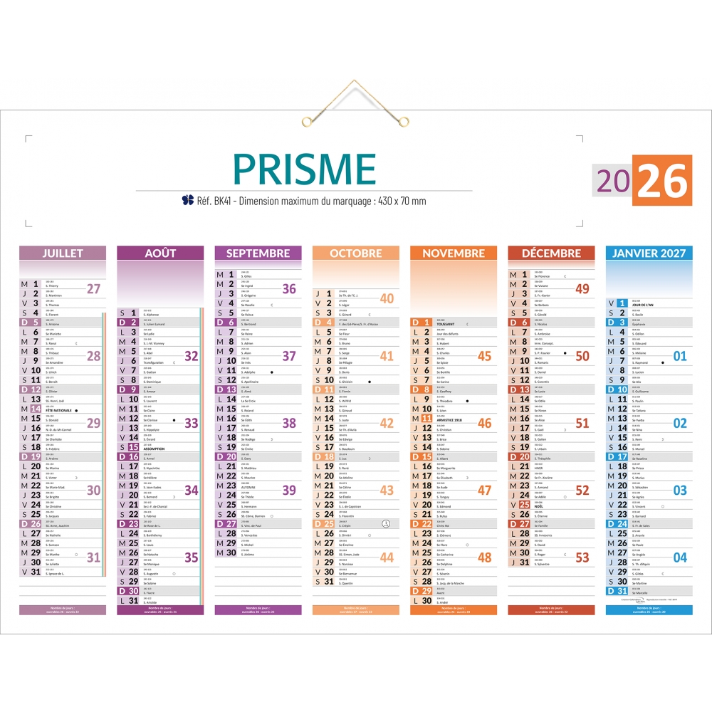 Calendrier bancaire