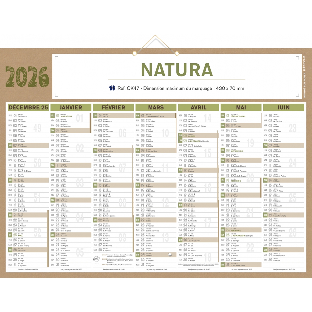 Calendrier bancaire