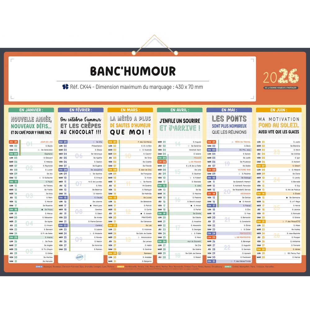 Calendrier bancaire