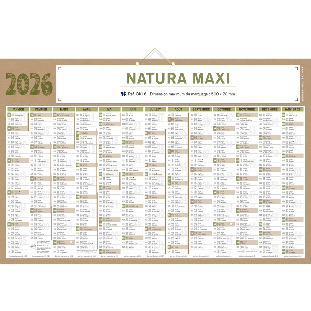 Calendrier bancaire