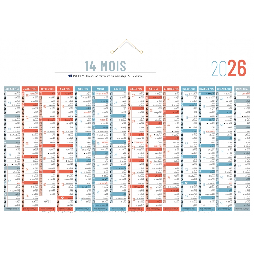 Calendrier bancaire