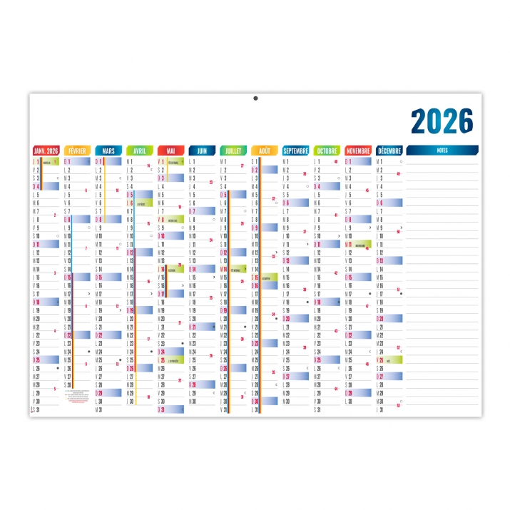 Calendrier effaçable