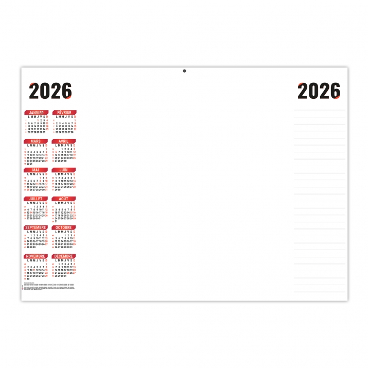 Calendrier effaçable