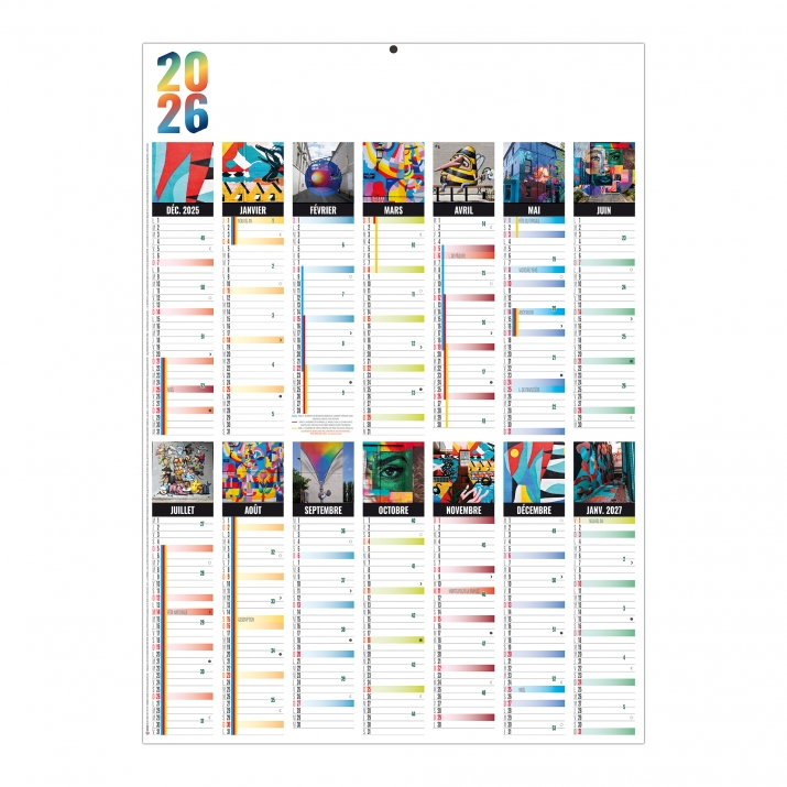 Calendrier effaçable
