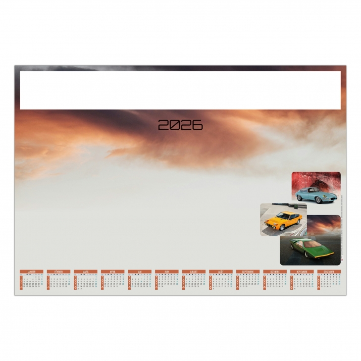 Calendrier sous main publicitaire