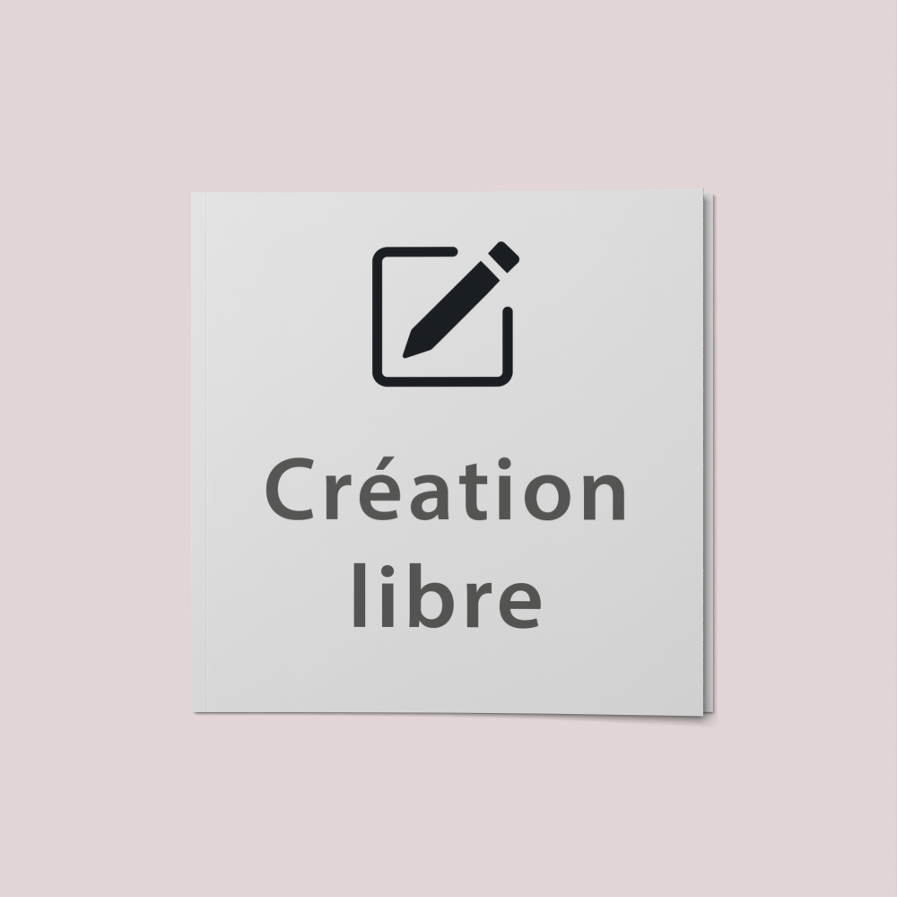 Livre Carré 21 x 21 cm couverture Souple