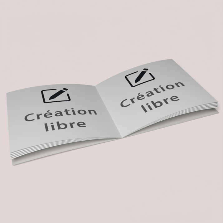 Livre Carré 21 x 21 cm couverture Souple