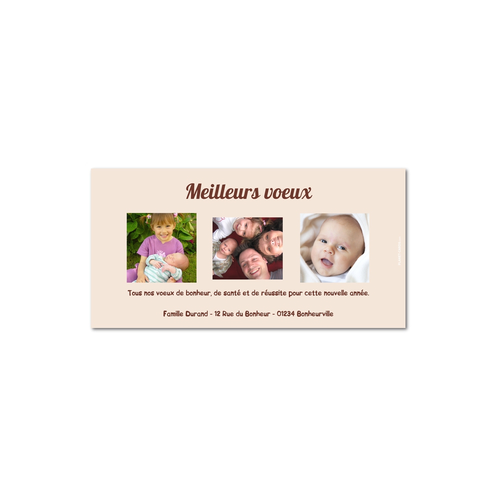 Carte de voeux Carte de voeux