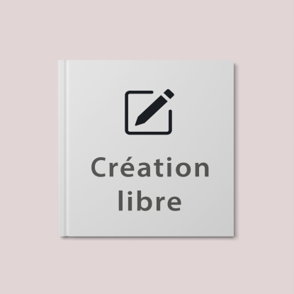 Livre Carré 21 x 21 cm couverture Rigide