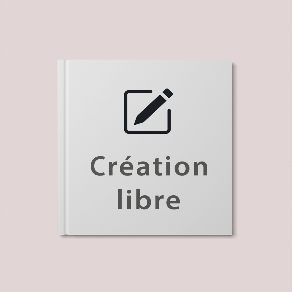 Livre Carré 21 x 21 cm couverture Rigide