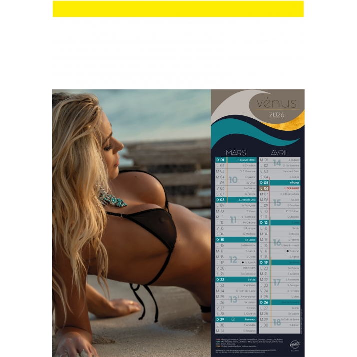 Calendrier nu
