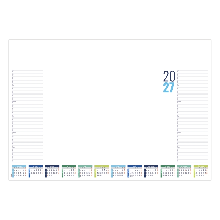 Calendrier sous main publicitaire