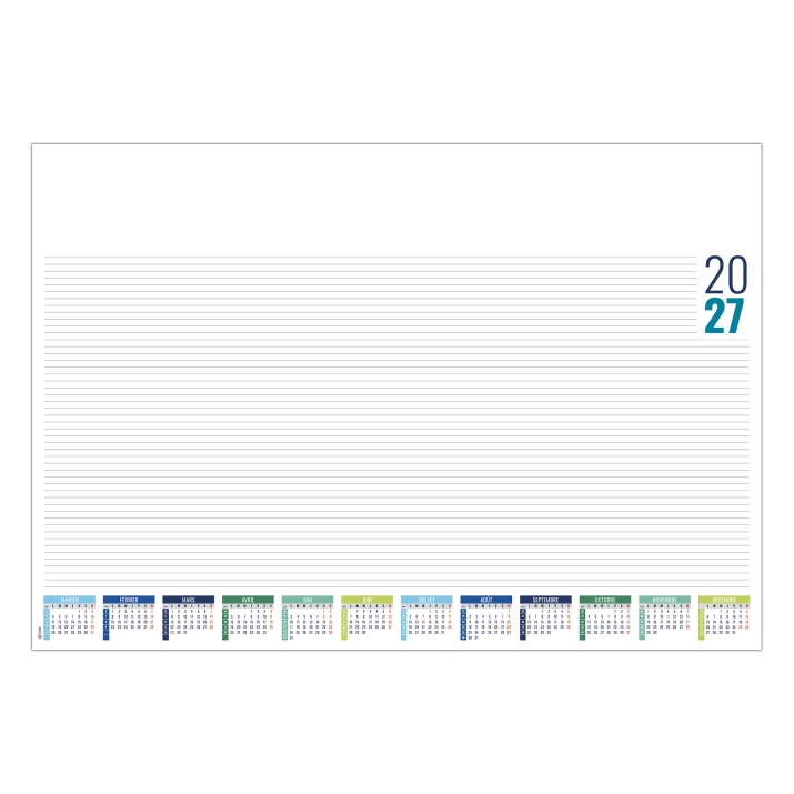 Calendrier sous main publicitaire