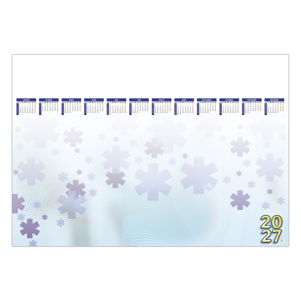 Calendrier sous main publicitaire