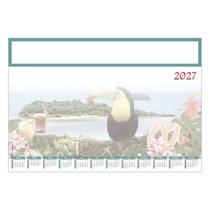 Calendrier sous main publicitaire