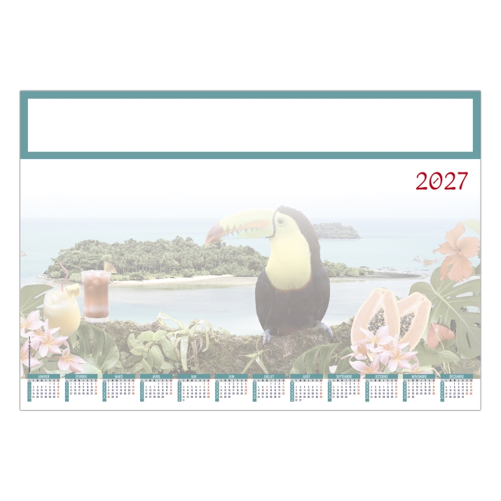 Calendrier sous main publicitaire