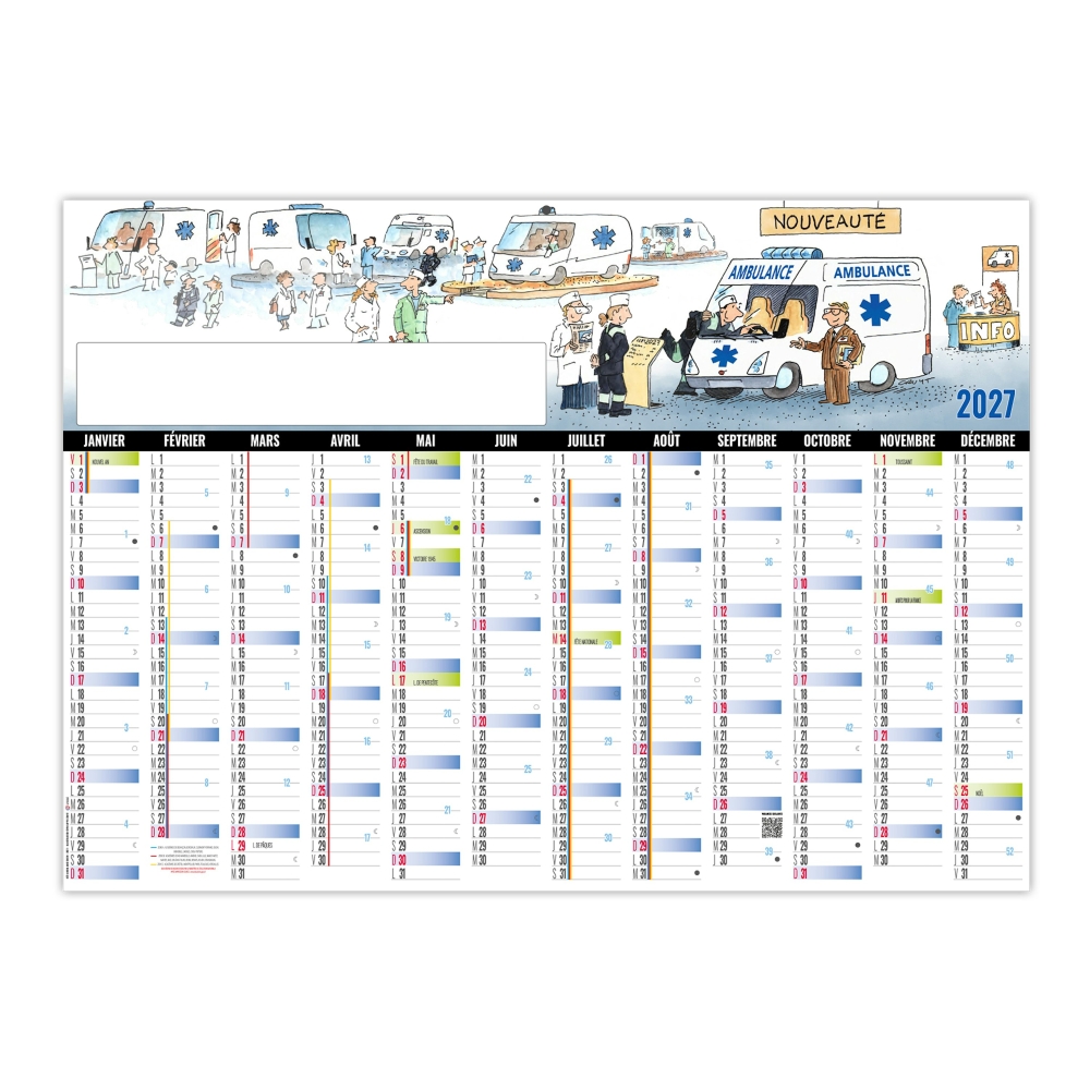 Calendrier effaçable