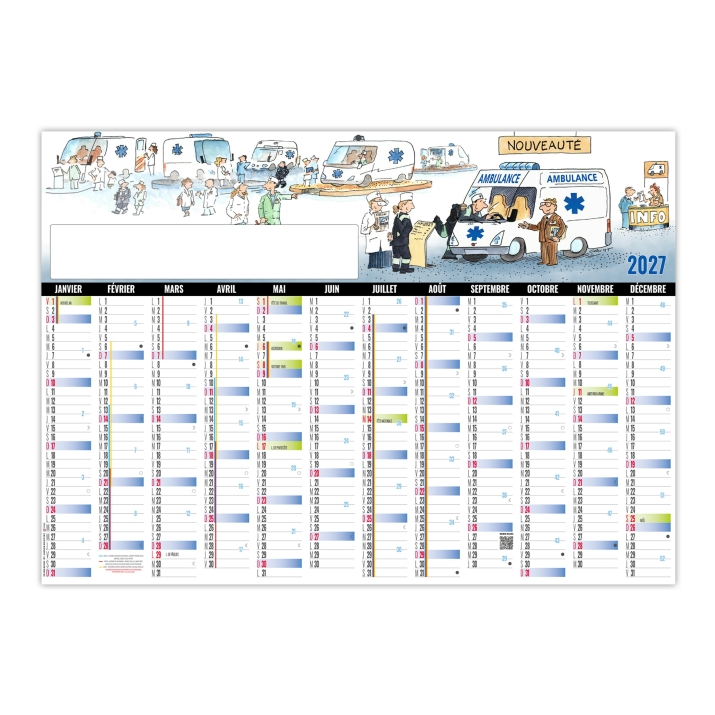 Calendrier effaçable