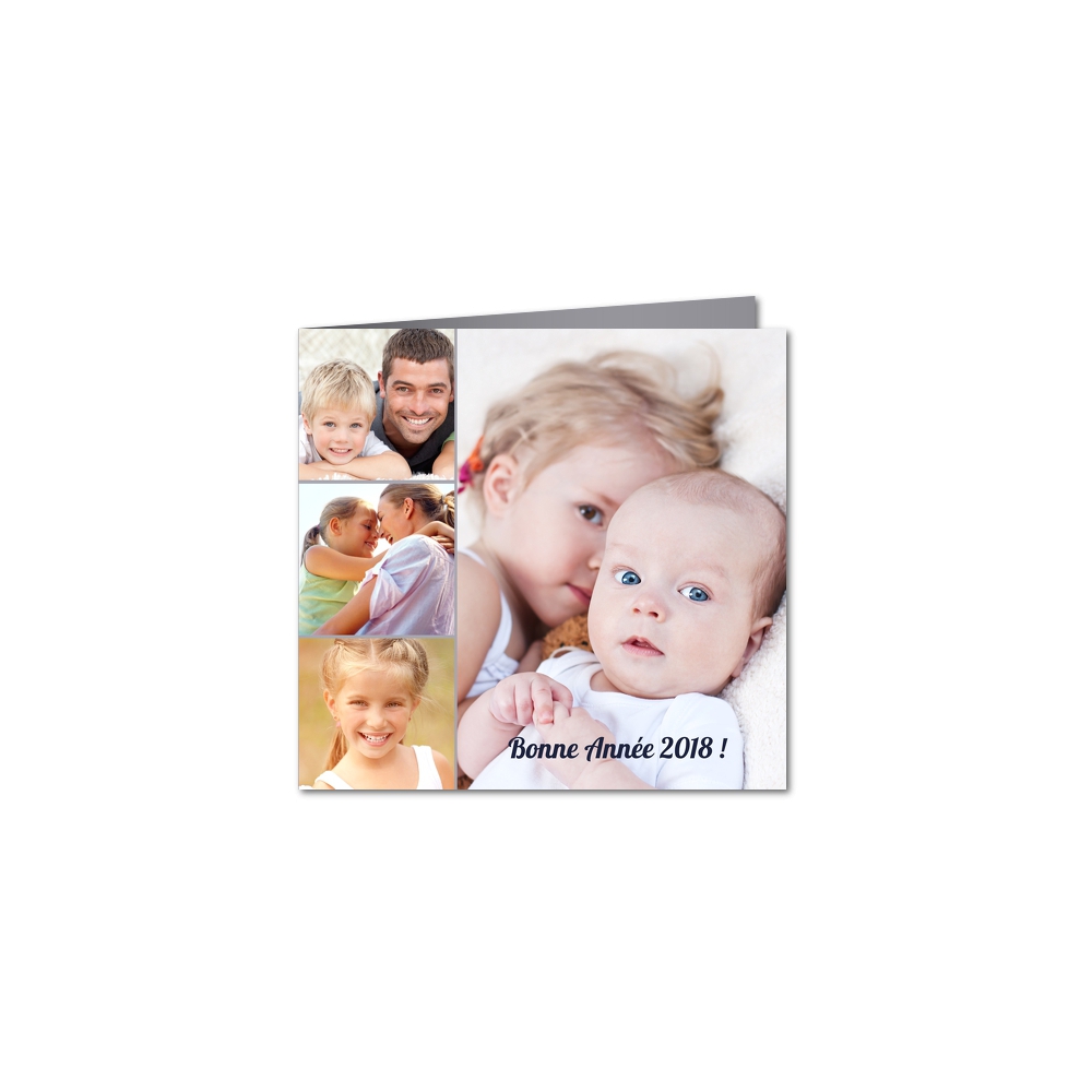 Carte de voeux 2021 personnalisée avec photos