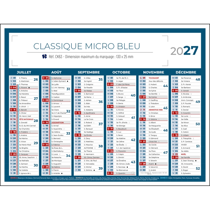Calendrier bancaire