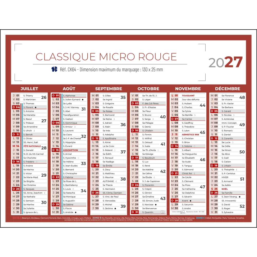 Calendrier bancaire