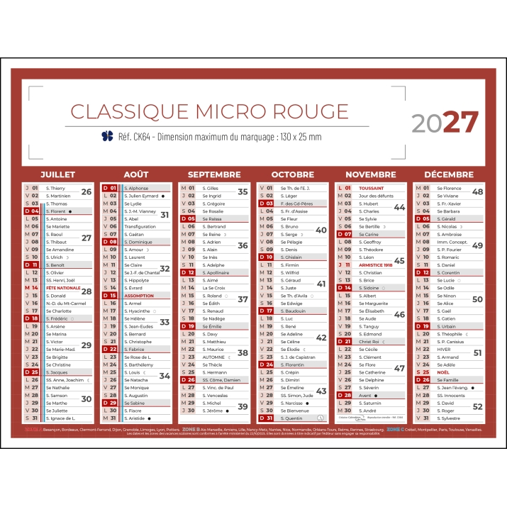 Calendrier bancaire