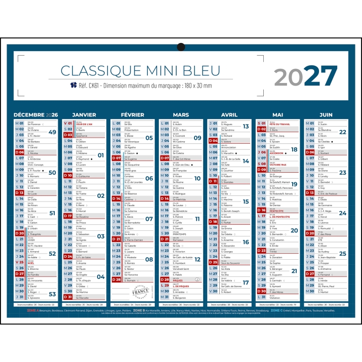 Calendrier bancaire