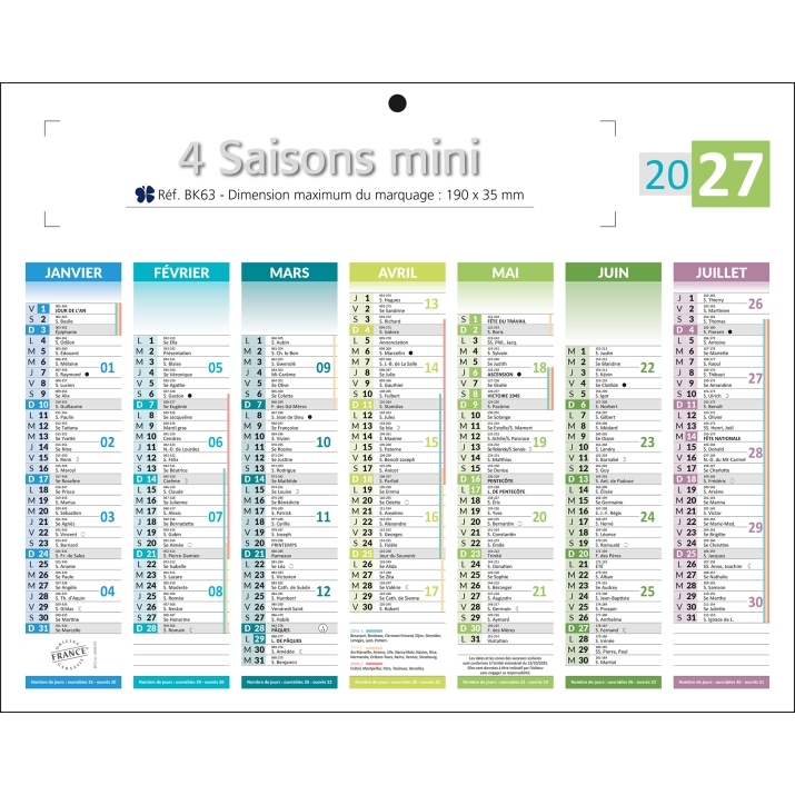 Calendrier bancaire