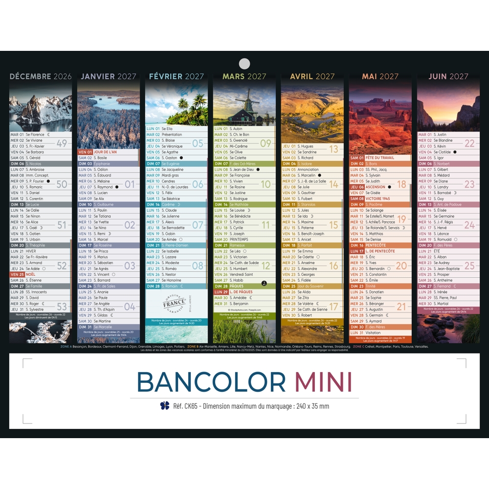 Calendrier bancaire