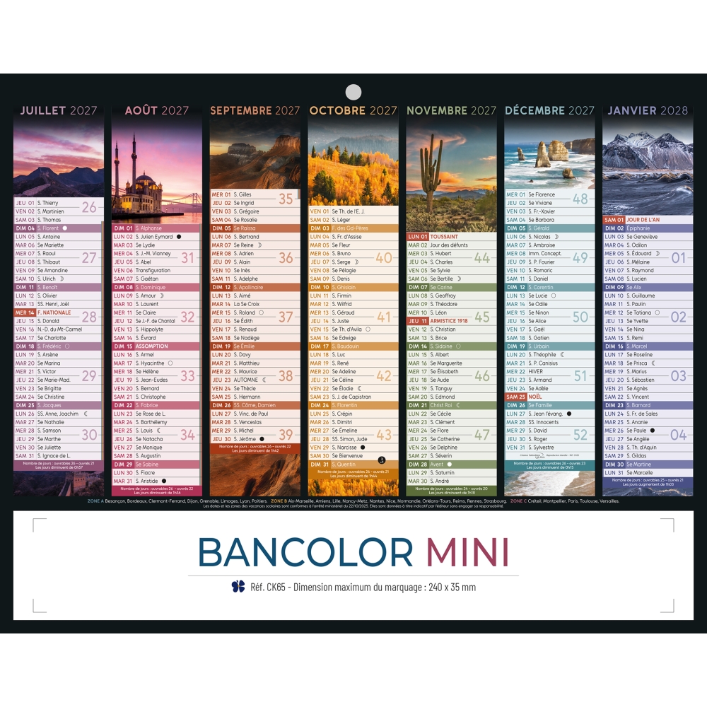 Calendrier bancaire